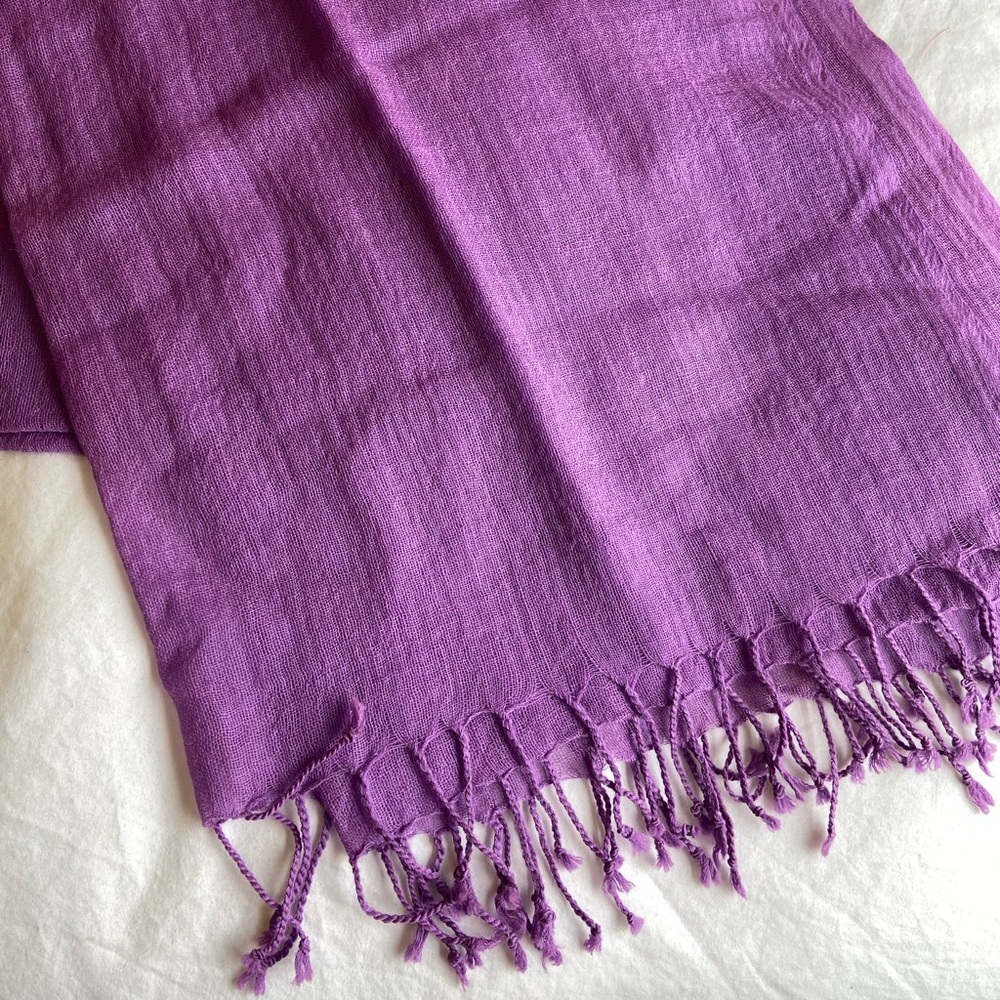 Purple Pashmina - Picture 2 of 6